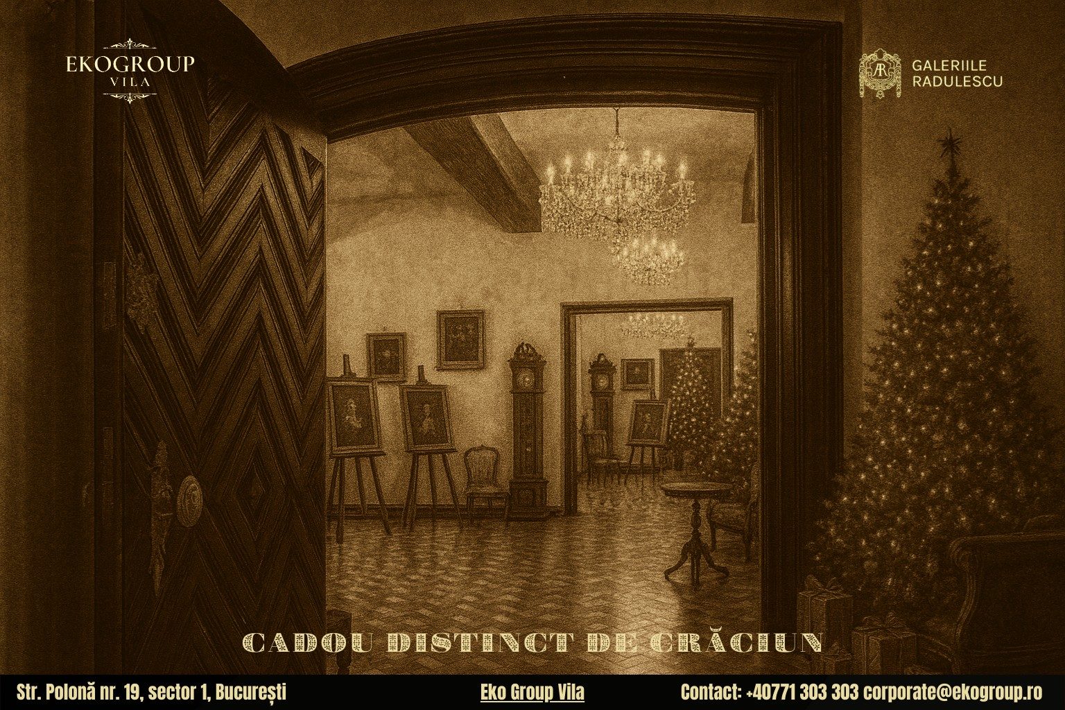 Cadou de Crăciun cu profunde valențe culturale: O călătorie în timp la expoziția Crăciunul anilor ’30 de la Eko Group Vila