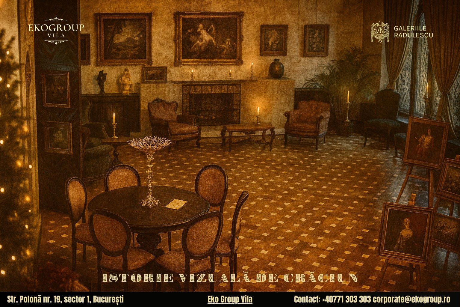 Povestea Crăciunului: O călătorie în timp la Eko Group Vila, evocând farmecul anilor ’30